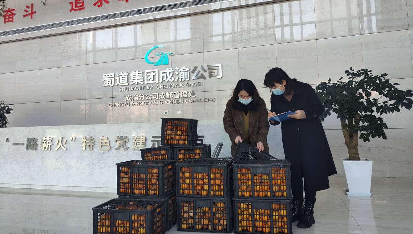 我为群众办实事——成都管理处为员工发放水果