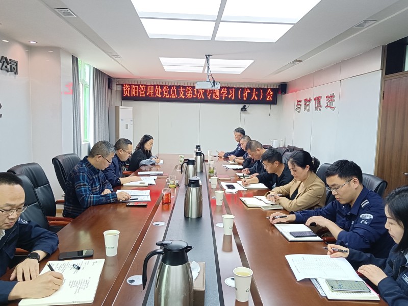 5.9+郑媛+资阳管理处党总支召开2023年第3次专题学习（扩大）会
