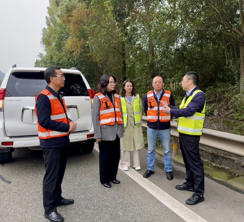 成渝公司检查成渝高速公路养护管理工作